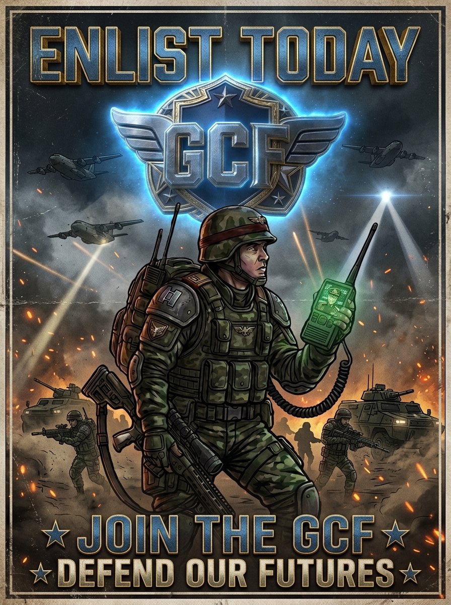 GCF enlistment poster