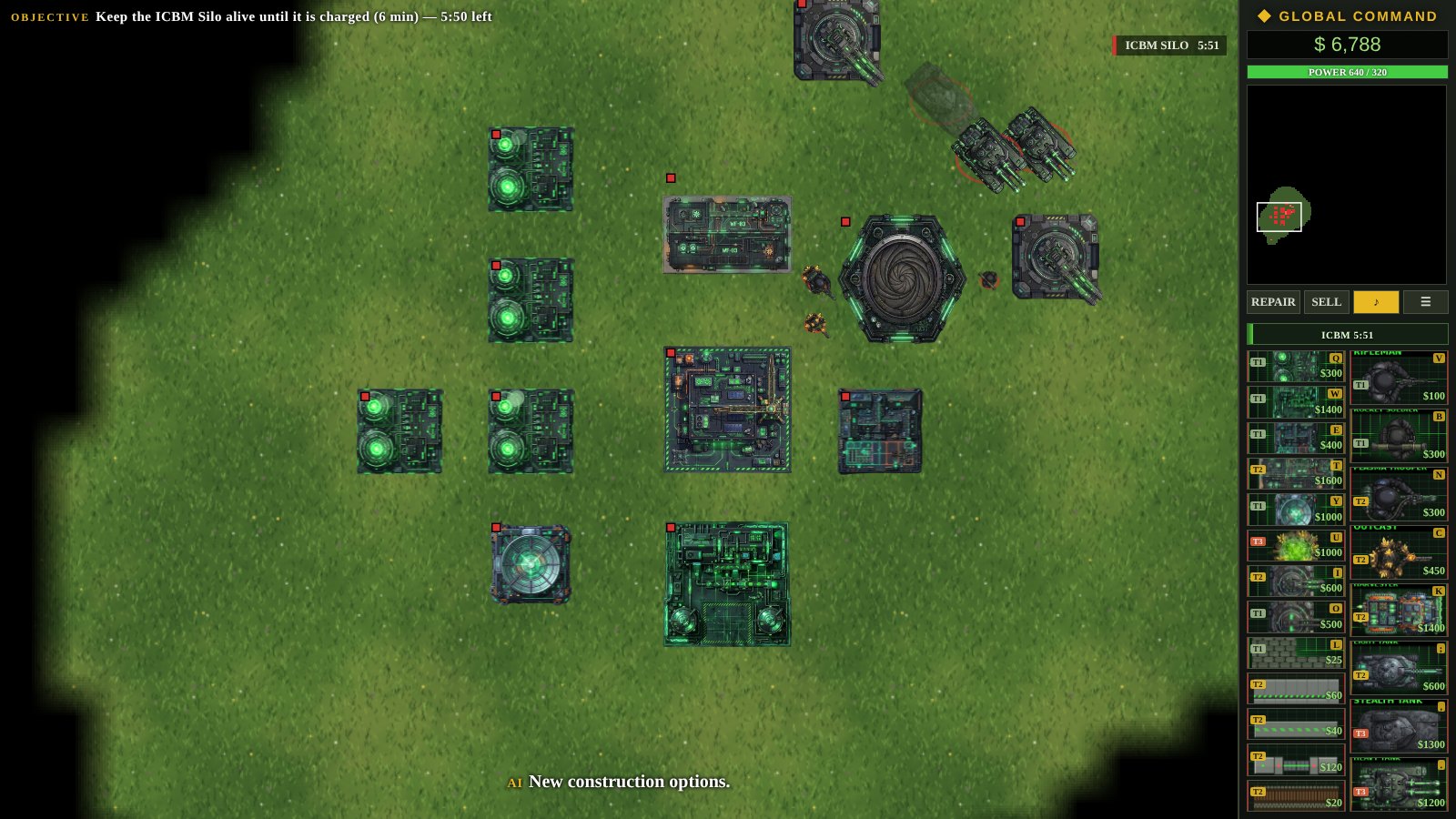 A UOB base with the ICBM silo
